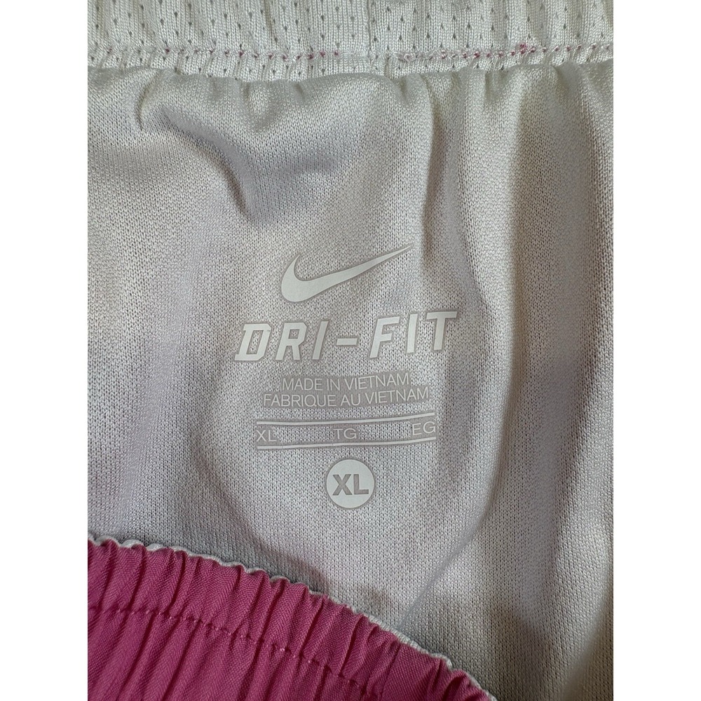 Nike Dri-FIT Tempo Running Shorts Women's XL Pink White Athletic Lined - Picture 4 of 6
